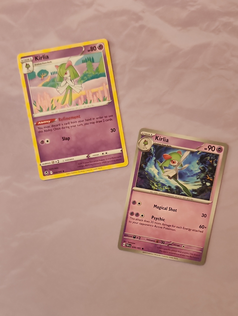 Kirlia Trading Card - Pink Artwork
